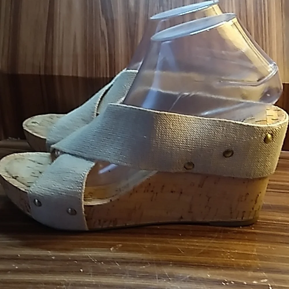 Lucky Brand wedges heels 9.5 cork